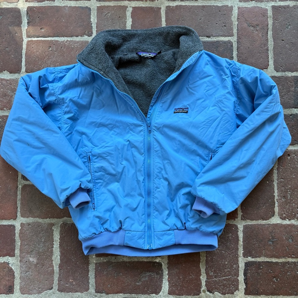 Vintage 80s Patagonia bomber jacket blue